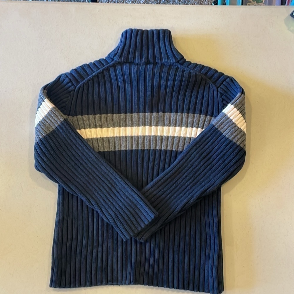 Polo Ralph Lauren Kids Medium 1/4 Zip Heavy Knit Sweater - Picture 3 of 5